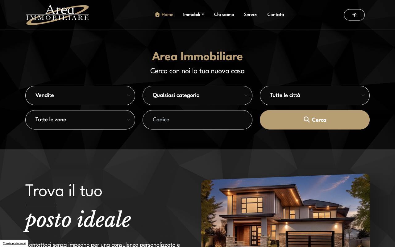 Anteprima della Tipologia 22: homepage dell’esempio 1
